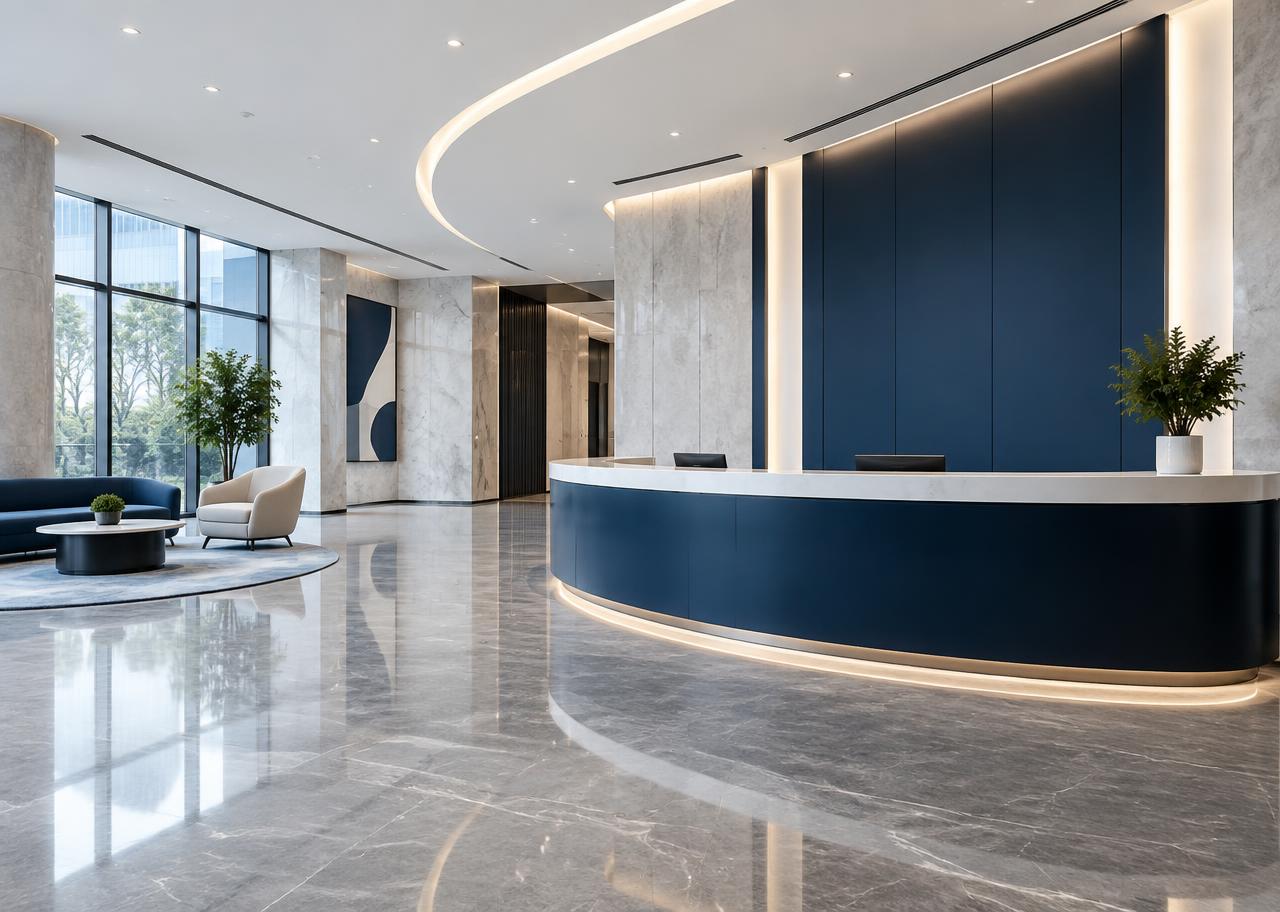 Tidy reception area